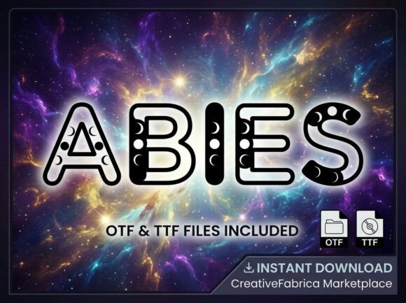 Abies: A Celestial Display Typeface for Digital Design