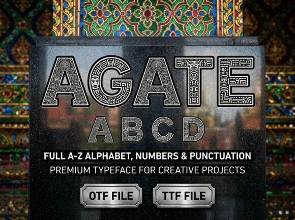 Agate: A Monumental Display Font for Bold Brand Identities