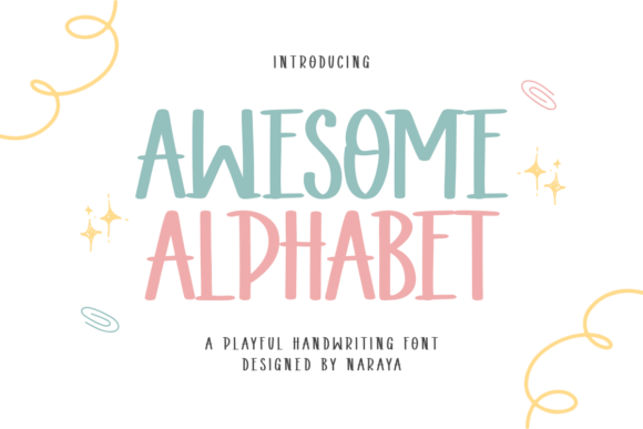 Awesome Alphabet: A Playful Display Font for Editorial Warmth