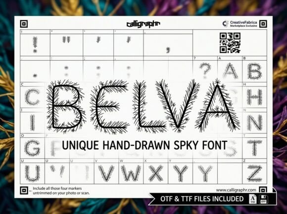 Belva: A Wild-and-Woodland Display Typeface for Digital Branding