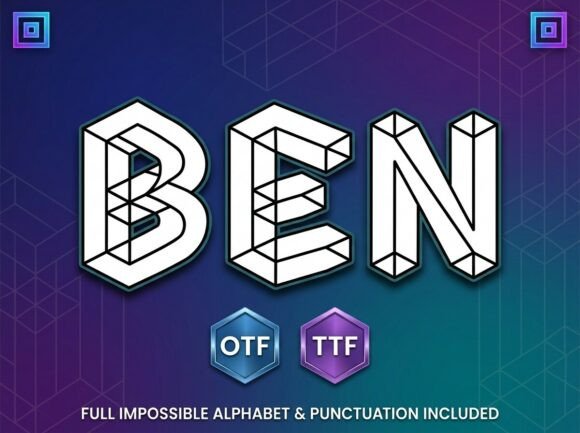 Ben: A Bold Display Typeface for Memorable Branding