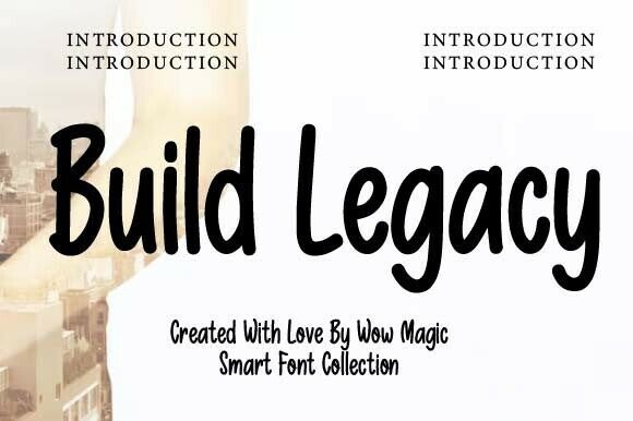 Build Legacy Font: A Bold Western Display Typeface for Small Businesses