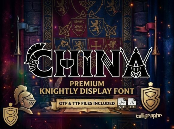 China Display Font for Handmade Labels & Invitations