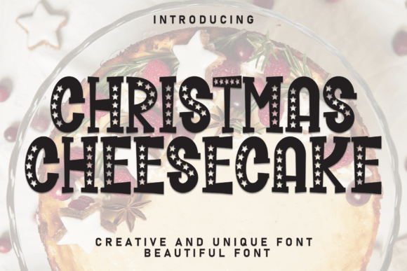 Christmas Cheesecake: A Festive Display Font That Elevates Your Brand