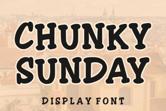 Chunky Sunday: A Retro Display Font for Editorial Impact