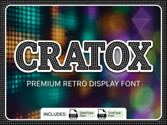 Cratox: A Display Typeface That Makes Your Headlines Unmissable