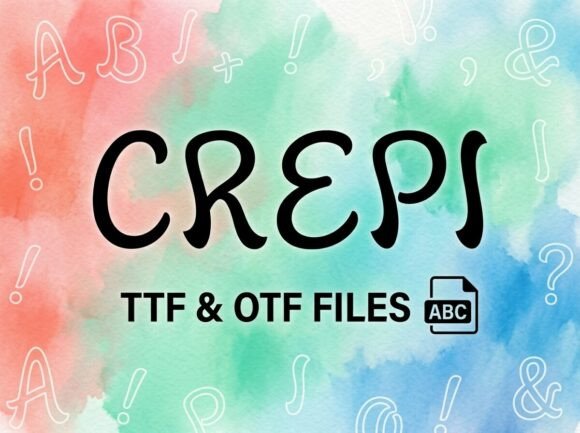 Crepi: A Playful Bubble Outline Font for Joyful Branding