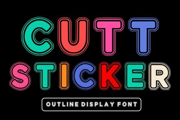 Cutt Sticker: A Bold, Playful Display Font That Demands Attention
