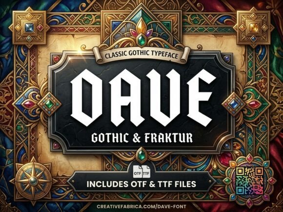 Dave: A Bold Display Typeface for Digital Brand Impact
