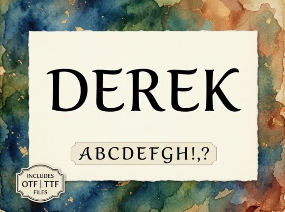 Derek: A Display Typeface That Elevates Digital Branding