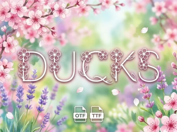 Ducks: A Serene Display Typeface for Digital Branding