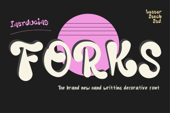 Forks: A Handwritten Display Font with Urban Soul