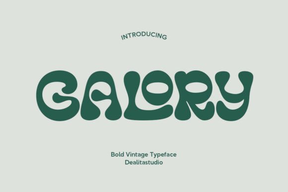 Galory: A Retro Display Font That Builds Brand Trust
