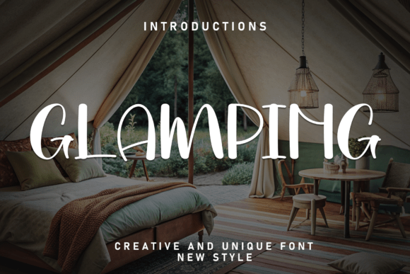 Glamping Font: A Handmade Designer’s Display Typeface