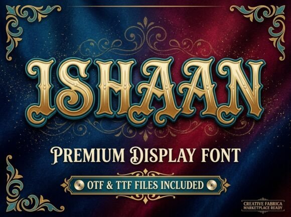 Ishaan: A Premium Display Font for Luxury Digital Branding