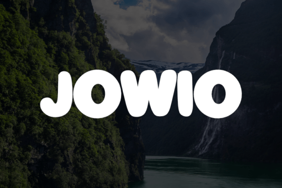 Jowio: A Modern Display Font That Elevates Handmade Design