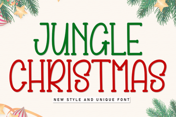 Jungle Christmas: A Display Font That Captures Holiday Magic