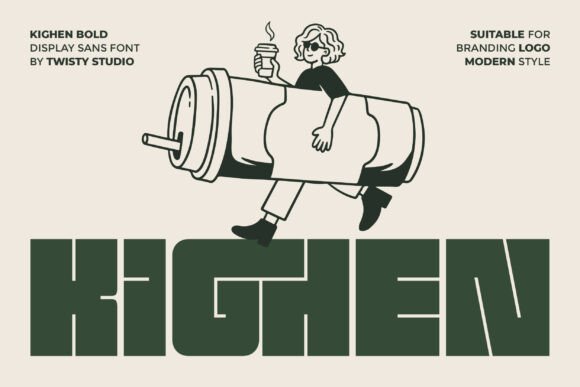 Kighen: A Bold Display Font for Editorial Impact