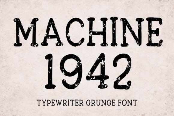 Machine 1942: A Vintage Display Font for Editorial Impact