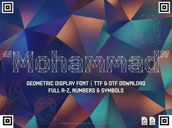 Mohammad: A Bold Display Font for Digital Branding