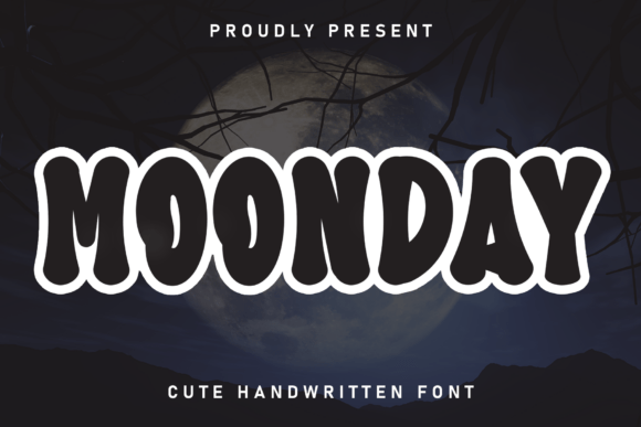 Moonday: A Handwritten Display Font for Editorial Charm