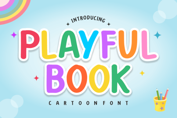 Playful Book: A Whimsical Display Font for Editorial Charm