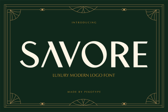 Savore: A Modern Display Font for Polished Digital Branding
