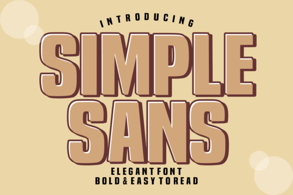 Simple Sans: A Bold, Elegant Display Font for Real Branding