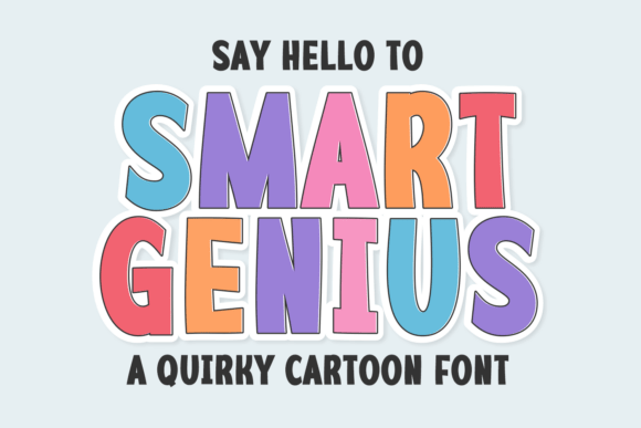 Smart Genius: A Playful Display Font for Digital Branding