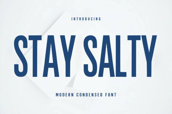 Stay Salty: A Bold Display Font for Editorial Impact