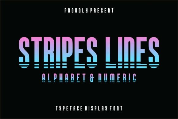 Stripes Lines: A Bold Display Font for Crafters & Sellers