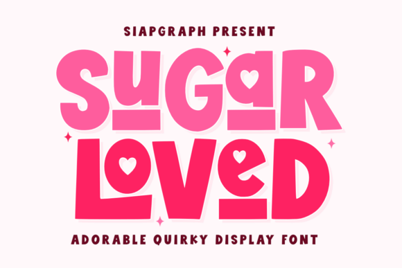 Sugar Loved: A Playful Retro Display Font for Editorial Charm